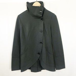 WHBM Cowl Neck Peacoat Button Up Blazer Coat